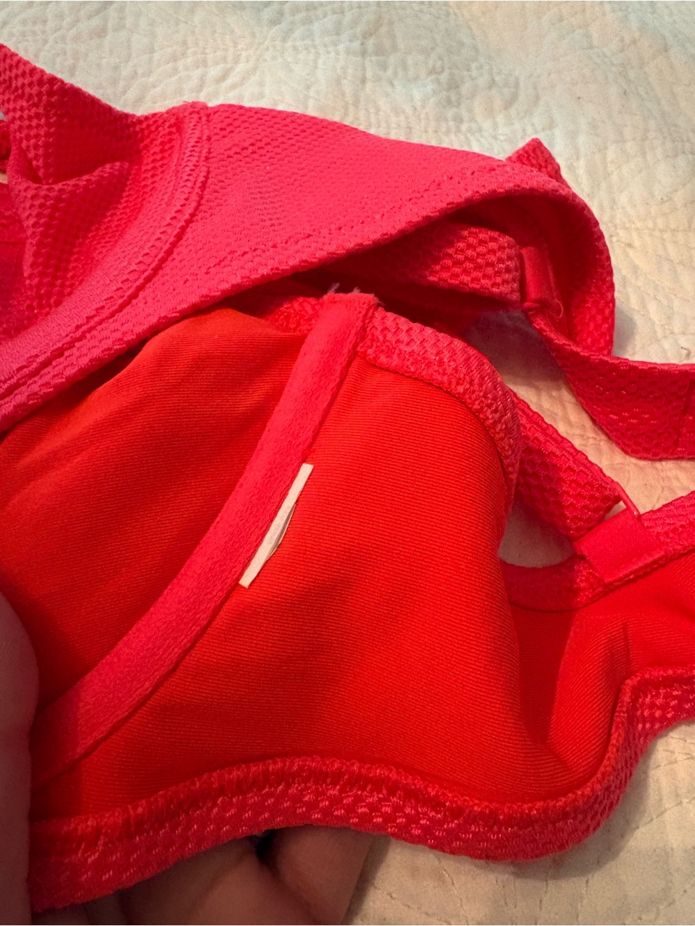 NWOT Aerie High-Waist Coral Swimsuit sz 34D/M bottom - Picture 4 of 7